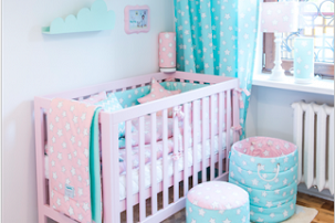 Pink & Mint Stars