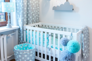 Mint & Grey Stars