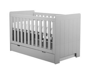 Łóżeczko-tapczanik z szufladą 140x70 Szare Pinio Calmo