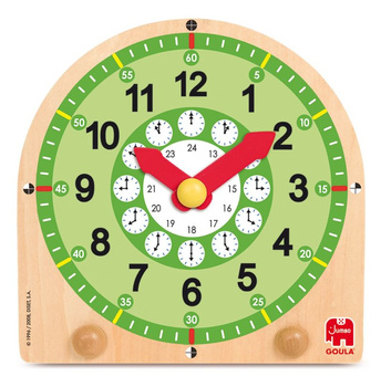 Goula Drewniany zegar do nauki dla dzieci