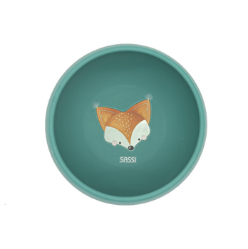 Miska silikonowa z przyssawką Lisek SASSI