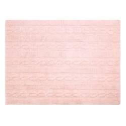 Lorena Canals Dywan bawełniany Trenzas Soft Pink 120 x 160 cm
