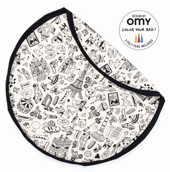 Play&Go NOOMAD Worek na Zabawki, Mata do Zabawy i Kolorowanka OMY