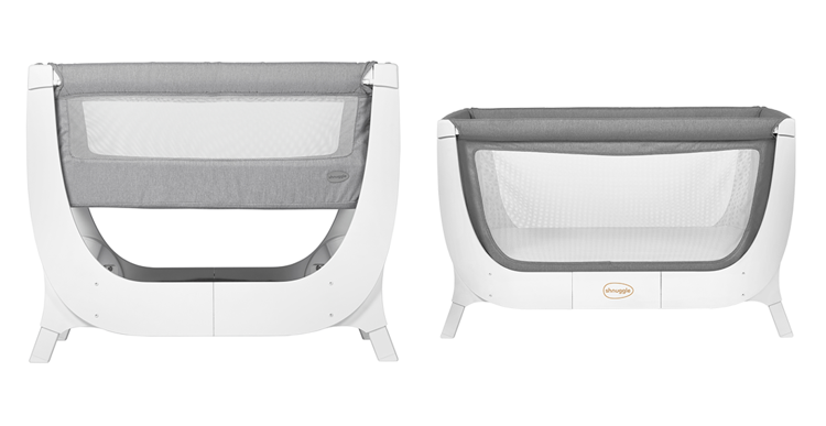 Łóżeczko dla dziecka 2w1 Shnuggle AIR Complete Sleep System - dove
