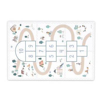 Play&Go TILOO Dwustronna Mata Piankowa 3w1 Hopscotch 120x180cm