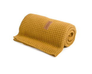 Poofi Kocyk tkany Organic&Color miodowy