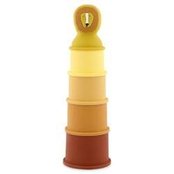 Zabawki do kąpieli kubki do układania 5 sztuk - Lew