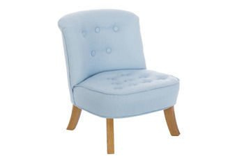 Fotelik Dziecięcy Len Błękitny