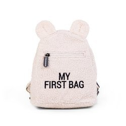 Childhome Plecak dziecięcy My First Bag Teddy Bear White
