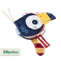 LILLIPUTIENS Książeczka aktywizująca "Kto się kryje za Pablo?" Tukan Pablo 9 m+