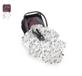 Baby Steps Kocyk całoroczny do fotelika Natura - Nostalgia Rose