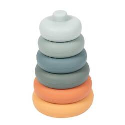 B-Silikonowa wieża układanka kółka