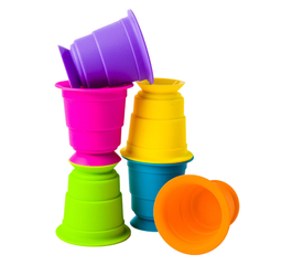 Fat Brain Toys Kubeczki przyssawki Suction Kupz