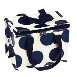 Rex London Torba termiczna na lunch Kropki granatowo-biała