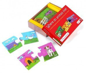 The Purple Cow Puzzle DUO Gdzie mieszkają zwierzęta?