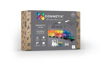 Connetix klocki magnetyczne 50 el. Transport Pack ciężąrówka