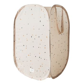 3 Sprouts Kosz Na Pranie i Zabawki Pop-up Terrazzo Beige