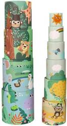 Adam Toys Piramida z kubeczków Safari