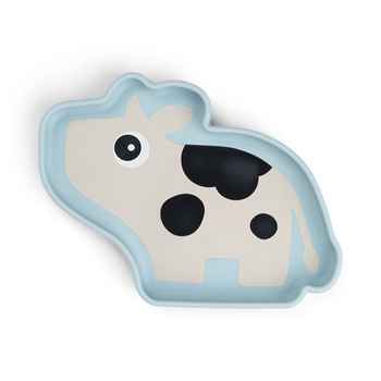 Done by Deer Talerzyk z Przyssawką Stick&Stay Krówka Dotti Blue