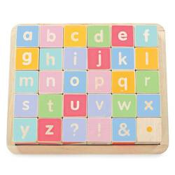Drewniane klocki ABC zabawka edukacyjna dla dzieci, nauka liter, Le Toy Van