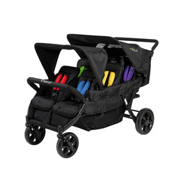 BabyTrold Trille Bus Wózek do żłobka 6 osobowy czarny + silnik z napędem