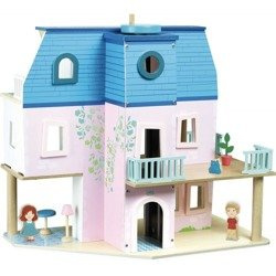 Vilac Domek dla lalek drewniany z akcesoriami i windą