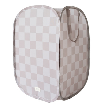 3 Sprouts Kosz Na Pranie i Zabawki Pop-up Checkerboard Beige