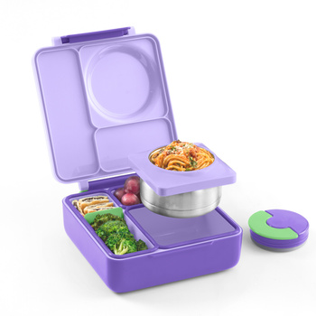 Omie Omiebox lunchbox z termosem Lilac Purple
