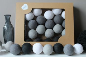 Świecące kule COTTON BALL zestaw Granitove
