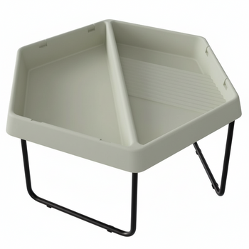 MASTERKIDZ Sześciokątny Stolik Do Zabawy Piaskiem i Wodą 2 Komory Regulowana Wysokość