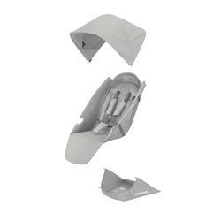 Tapicerka, siedzisko do wózka spacerowego Greentom Classic EKO szara