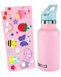 Skip Hop Butelka Termiczna z Ustnikiem i Naklejkami 380 ml Pink