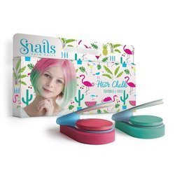 Snails Zmywalne kredy do włosów Hair Chalk 2 szt Flamingo
