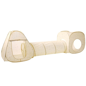 3 Sprouts Zestaw Namiotów dla Dzieci z Tunelem 3w1Terrazzo Beige