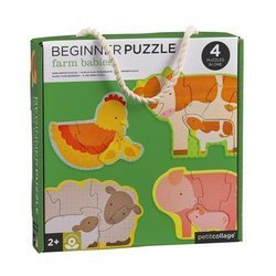 Petit Collage Pierwsze puzzle Farma Baby