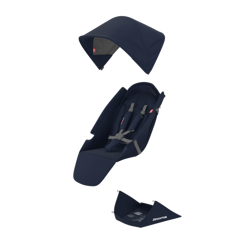 Tapicerka, siedzisko do wózka spacerowego Greentom Classic EKO granatowa