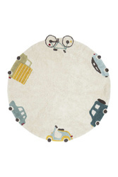 Dywan bawełniany pojazdy Eco-City Ø140 cm Lorena Canals