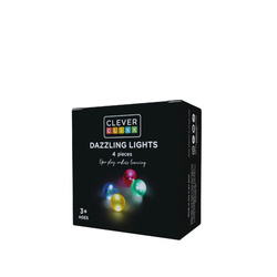 Cleverclixx - Klocki magnetyczne Balls Pack Dazzling Lights - 4 el.
