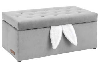 Siedzisko, kufer - skrzynia na zabawki Dziecięca Lniana