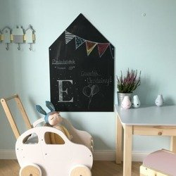Drewniana Mała Tablica kredowa domek, POLSKI HANDMADE