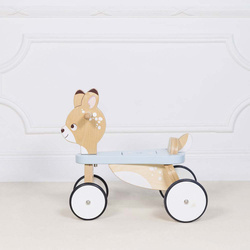 Drewniany pierwszy jeździk jelonek, zabawka na kołach dla dzieci Le Toy Van