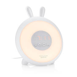 Królik Lampka Budząca Światłem Biała