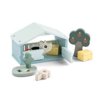 Done by Deer Zabawka Drewniana Mała Farma – Krówka Dotti