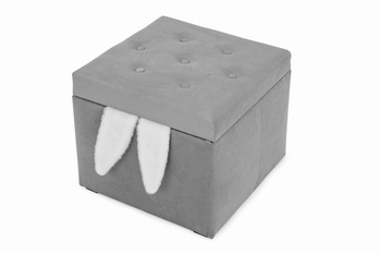 Siedzisko, kufer - mała skrzynia na zabawki Dziecięca Welurowa