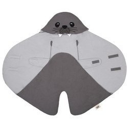 Baby Bites Otulacz 70x34 Foka szary
