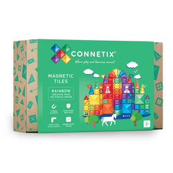Connetix klocki magnetyczne 102 el. Creativ Pack Tęcza