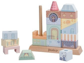 Drewniane klocki kamieniczka The Wildies Family