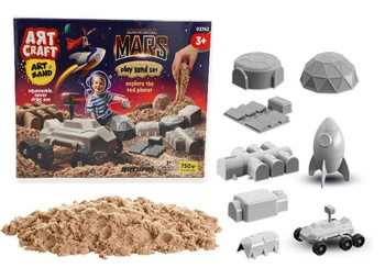 ART CRAFT zestaw kreatywny z piaskiem kinetycznym Misja na Marsa