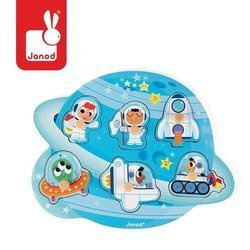 Janod Puzzle drewniane Wesoły Kosmos